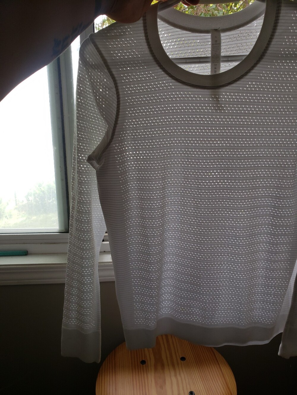 lululemon athletica Light Lavender Long Sleeve Knit Top - Picture 6 of 11